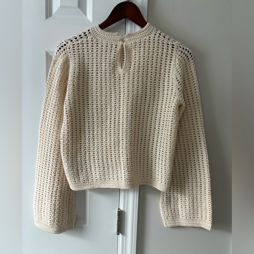 FRAME The Crochet Bell Sweater Size Small - Picture 5 of 10